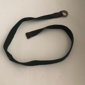 Double Ring Green Fabric Adjustable Fabric Belt Women Men Unisex Original Owner